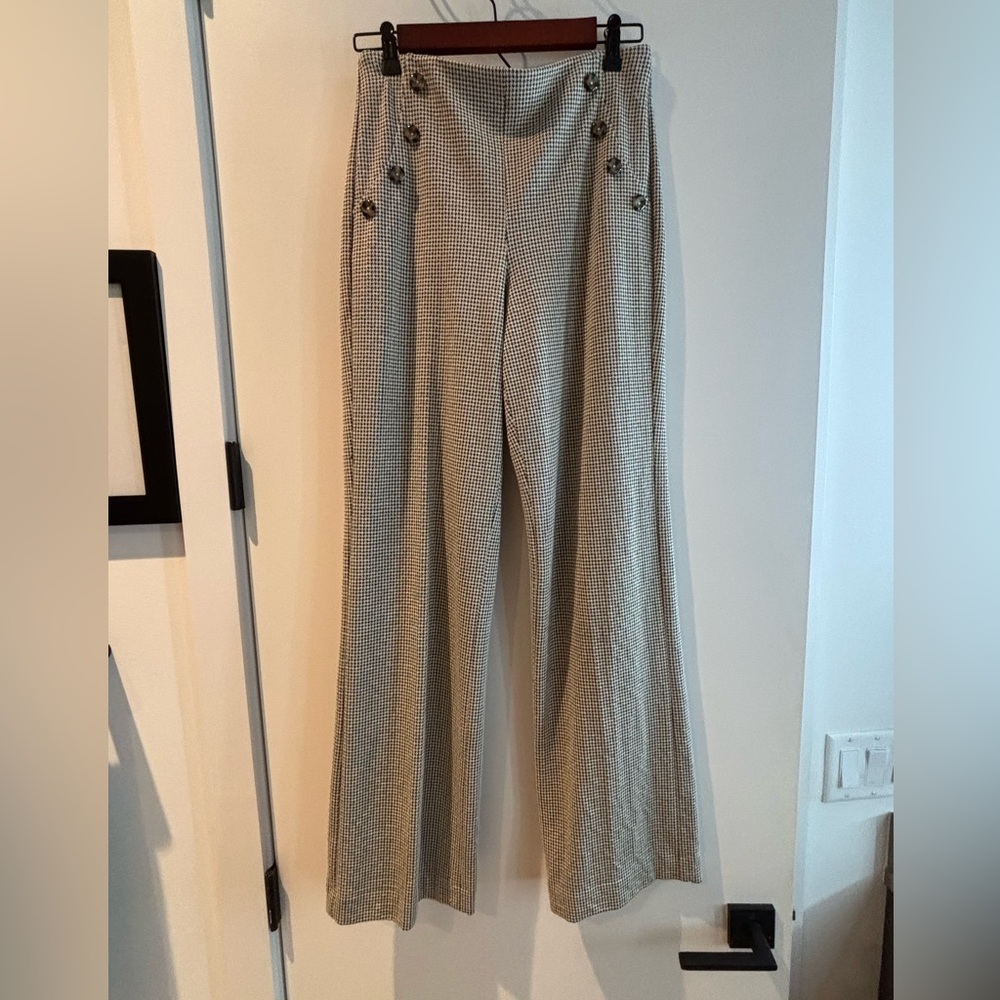 Express Black and White Wide Leg pants